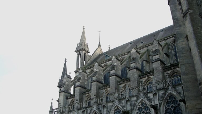 Gothic church architecture in northern France evoking the isolated clerical world of the 1850 Cideville presbytery disturbances