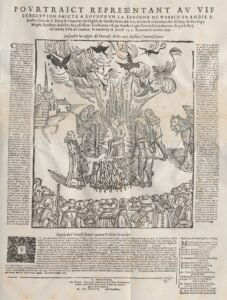 Seventeenth-century engraving of Urbain Grandier's execution at Loudun in 1634