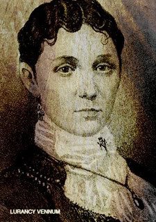 Historical portrait of Lurancy Vennum from an early Watseka Wonder publication