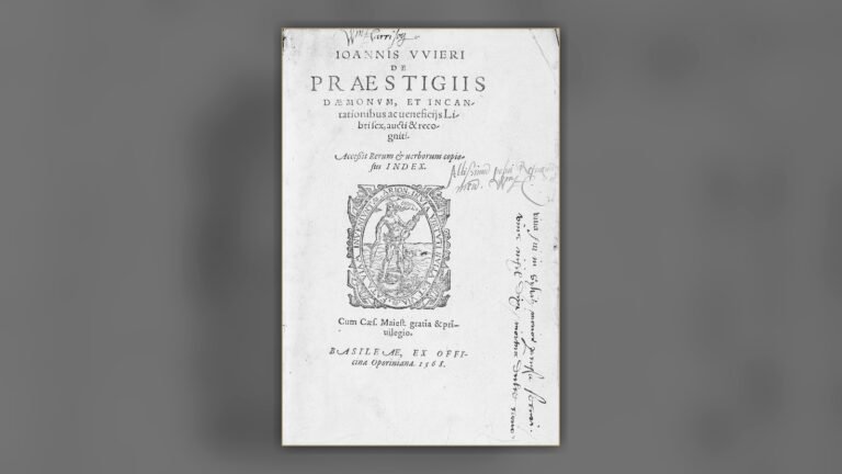 Title page of Johann Weyer’s De praestigiis daemonum, 1568