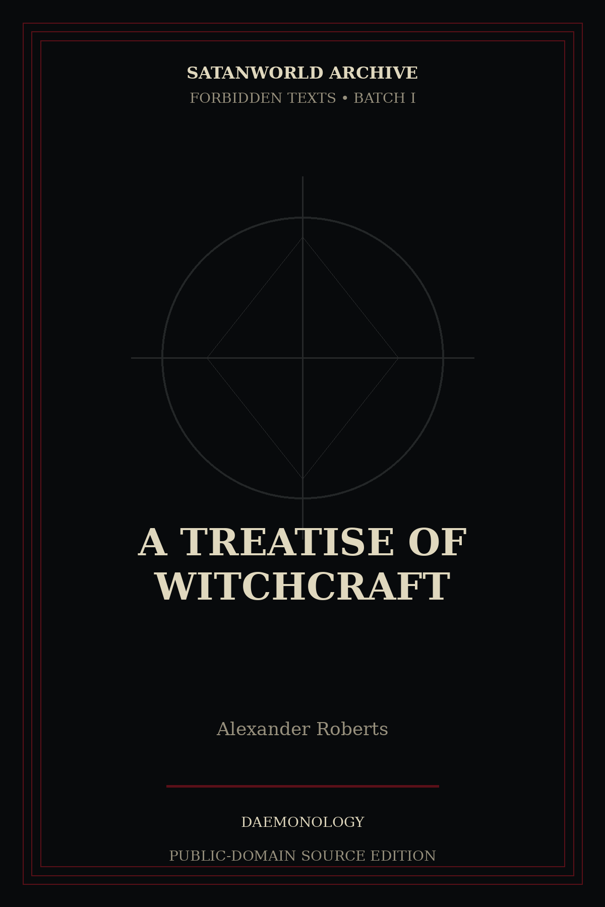 Cover of A Treatise of Witchcraft by Alexander Roberts