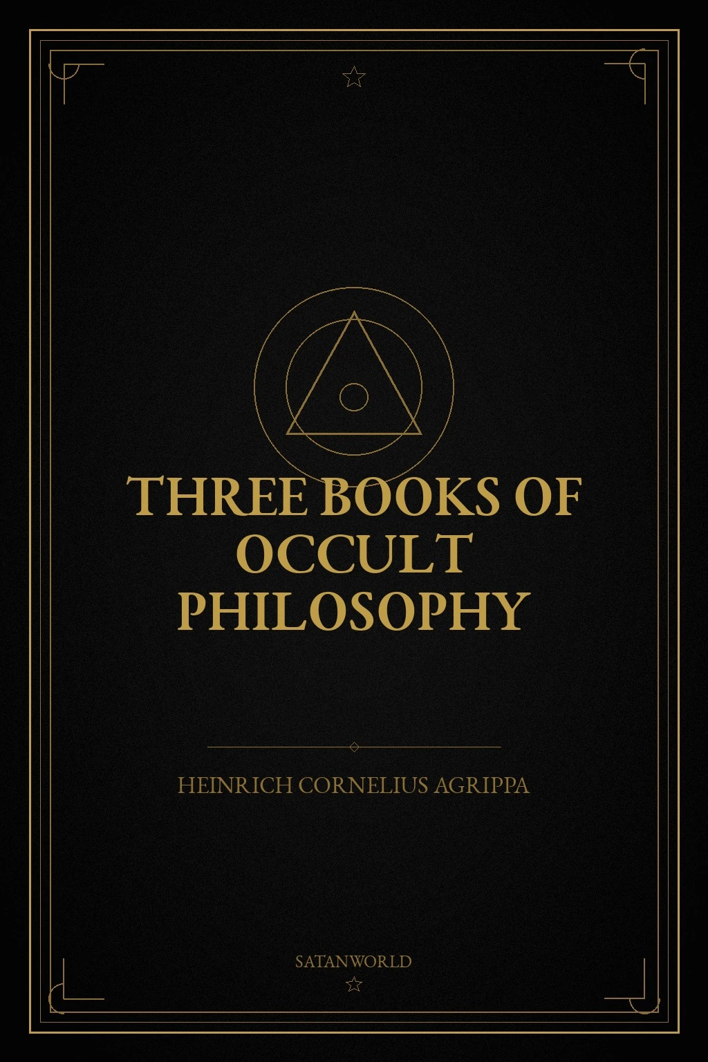 Agrippa’s Three Books of Occult Philosophy book cover
