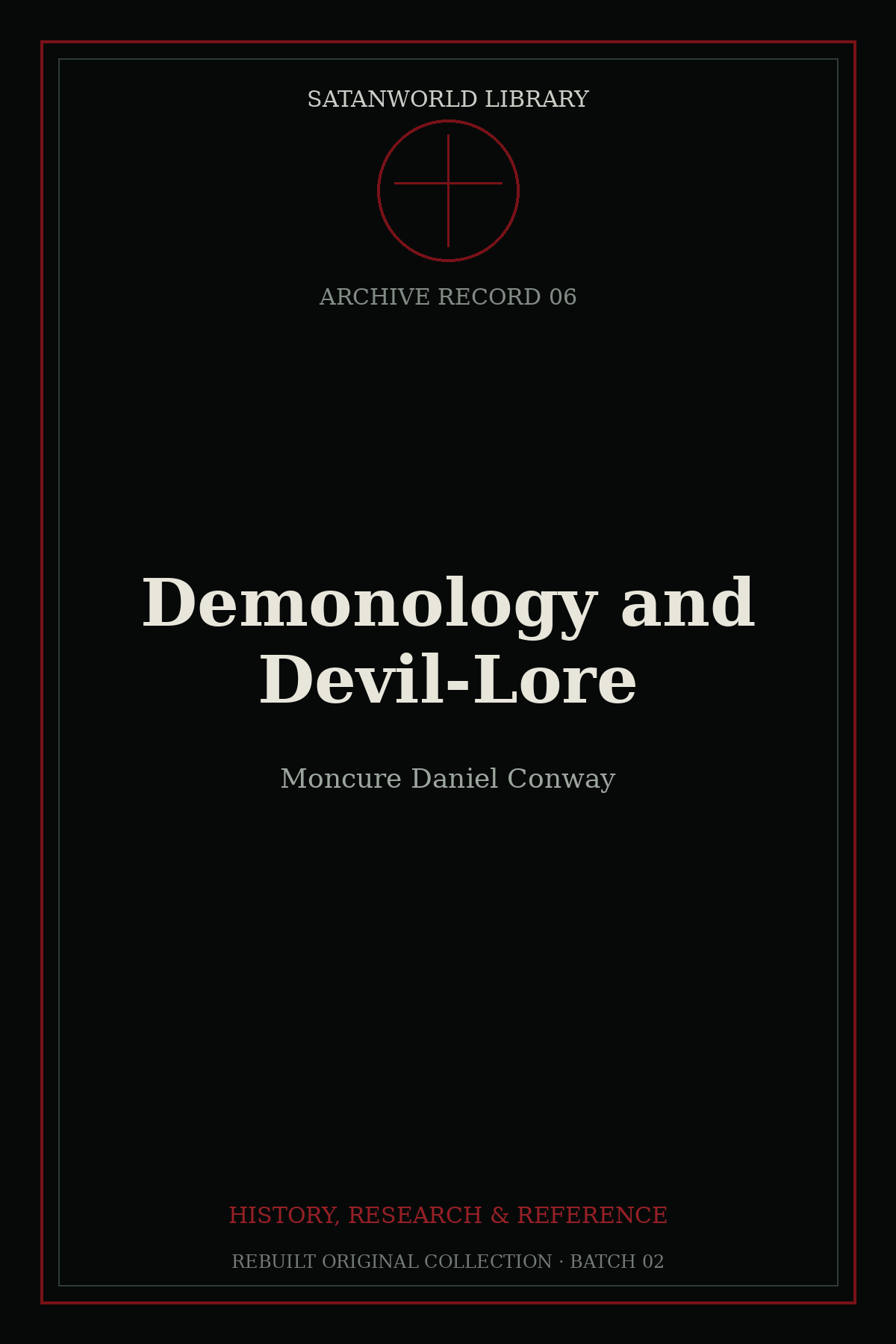 Cover of Demonology and Devil-Lore by Moncure Daniel Conway