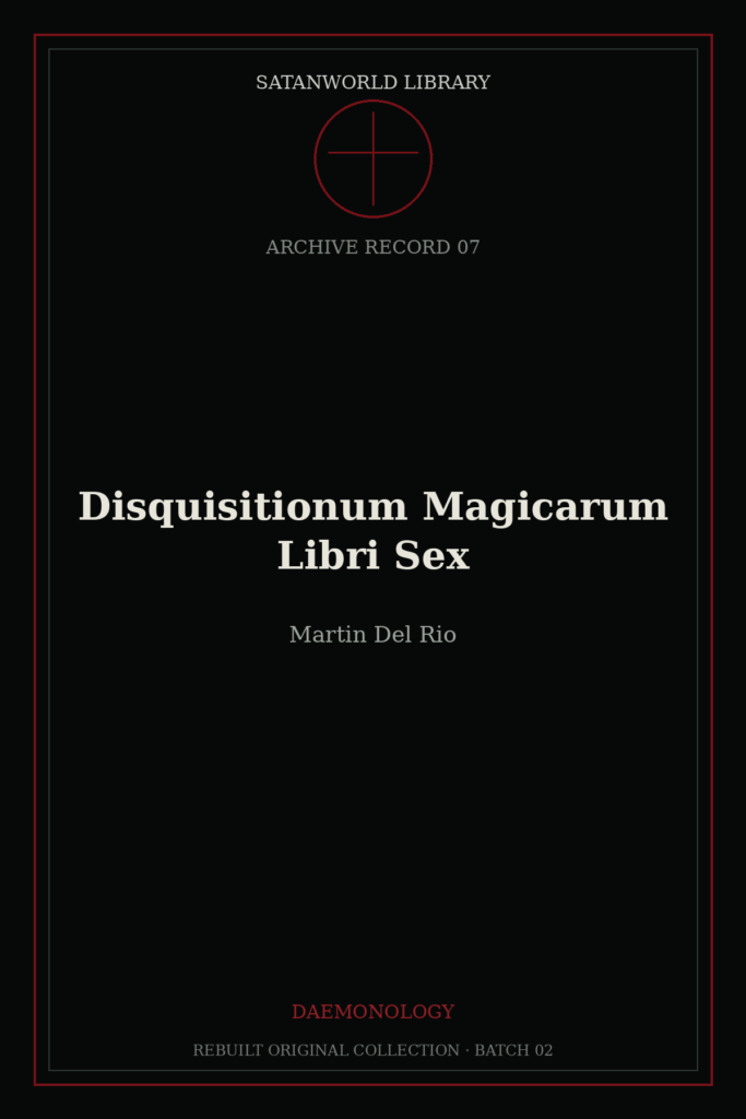 Disquisitionum Magicarum Libri Sex book cover