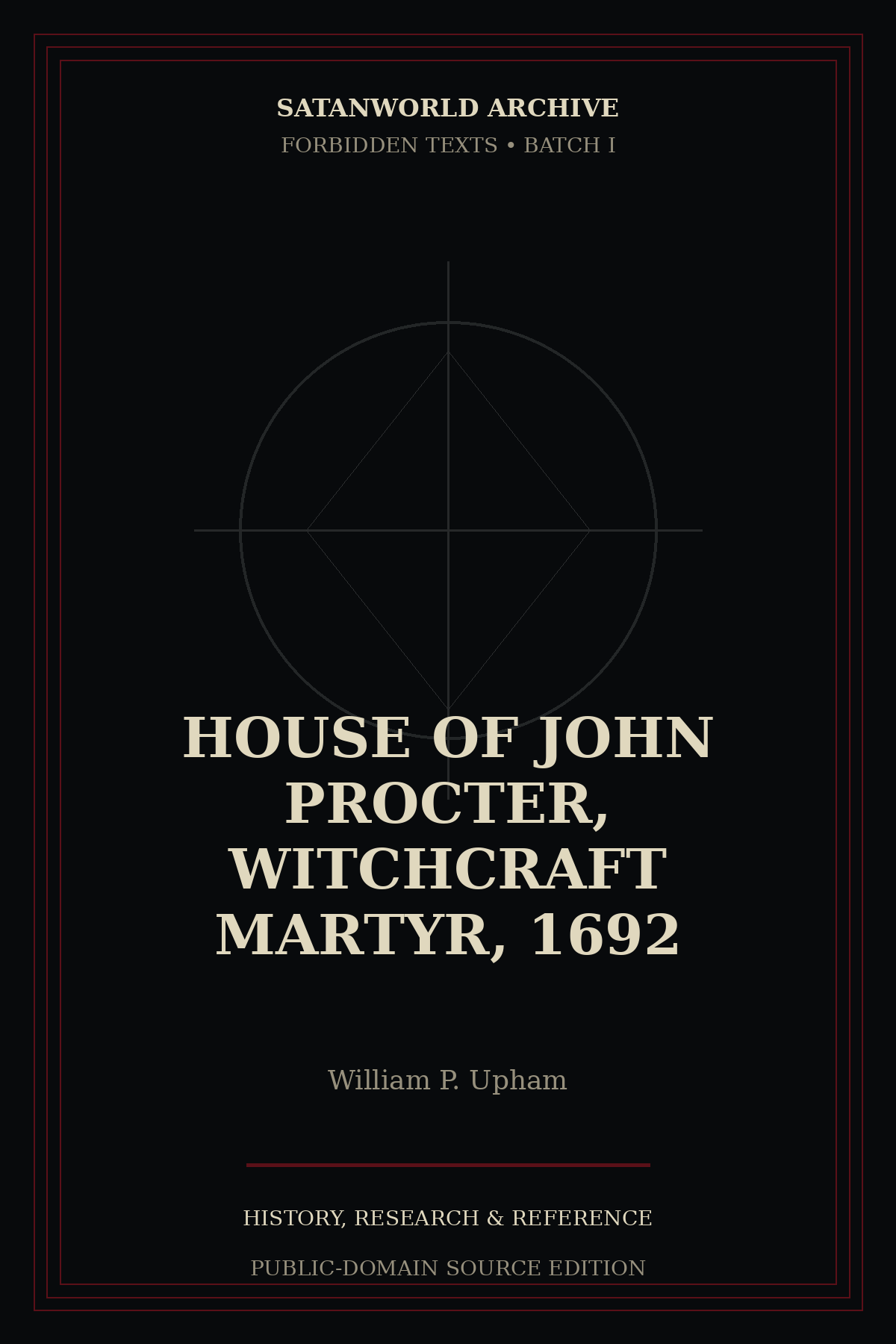 Cover of House of John Procter, Witchcraft Martyr, 1692 by William P. Upham