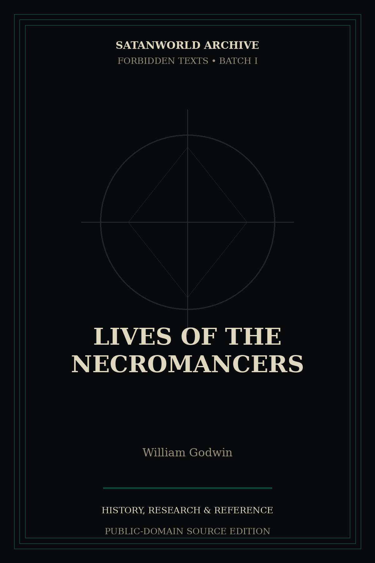 Cover of Lives of the Necromancers by William Godwin