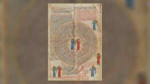 A complex sacred diagram from a surviving Ars Notoria manuscript