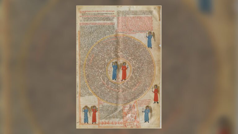 A complex sacred diagram from a surviving Ars Notoria manuscript