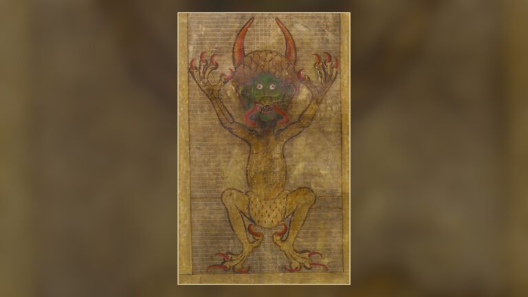The Devil portrait on folio 290 recto of the Codex Gigas