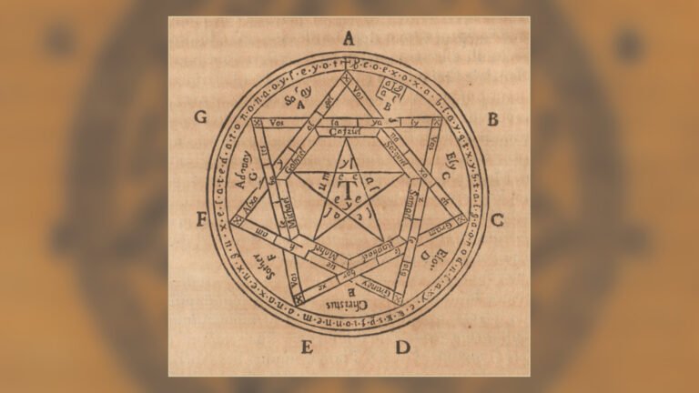 Historical ritual diagram from the Liber Juratus or Sworn Book tradition
