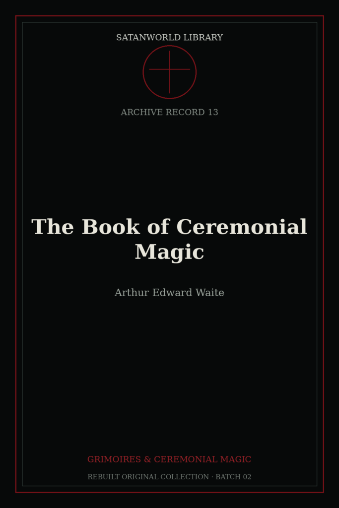 The Book of Ceremonial Magic book cover