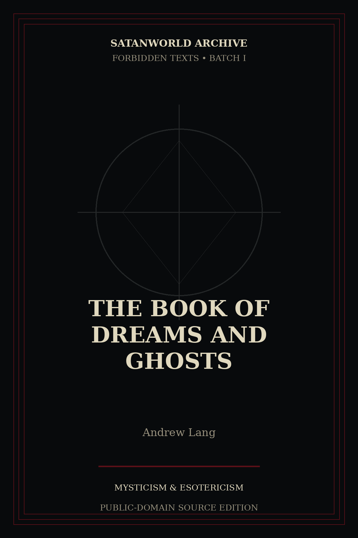 Cover of The Book of Dreams and Ghosts by Andrew Lang