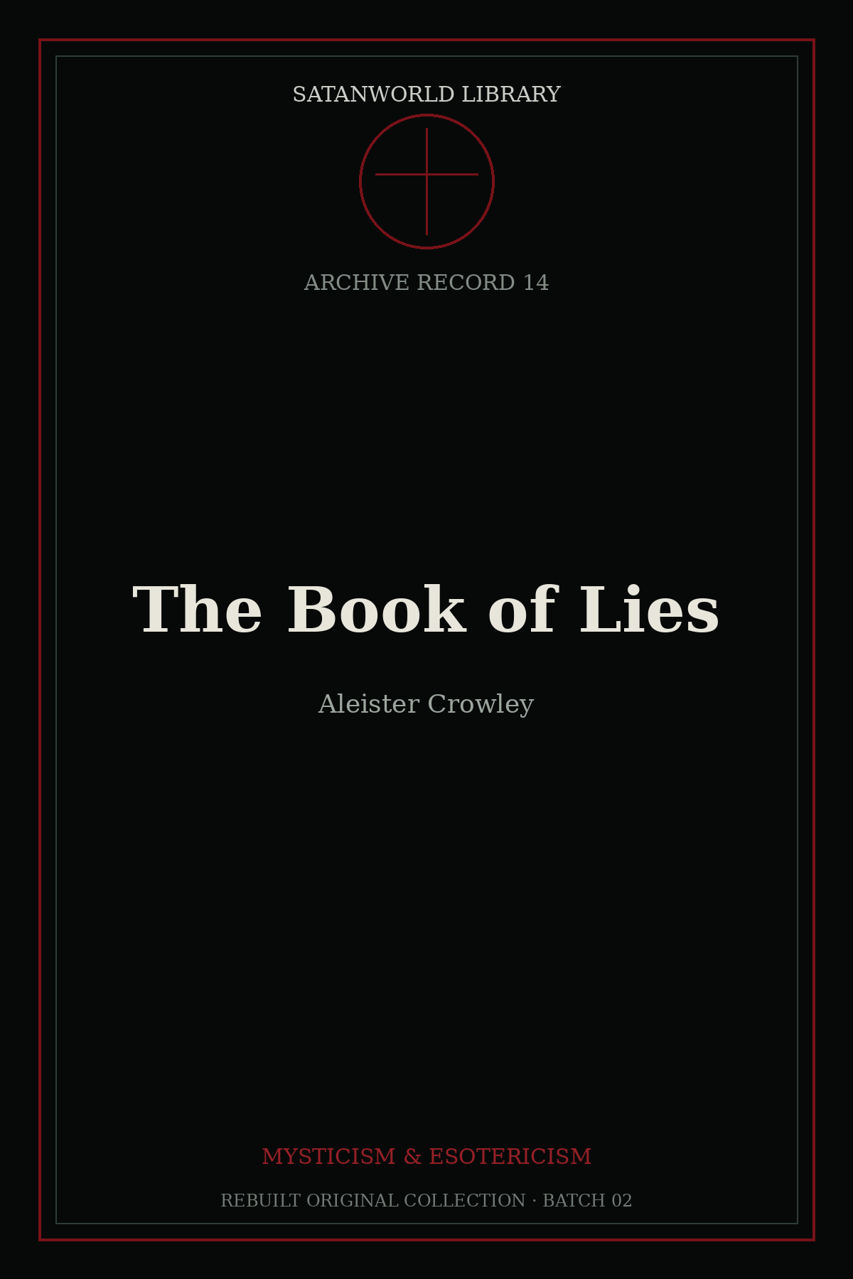 Cover of The Book of Lies by Aleister Crowley