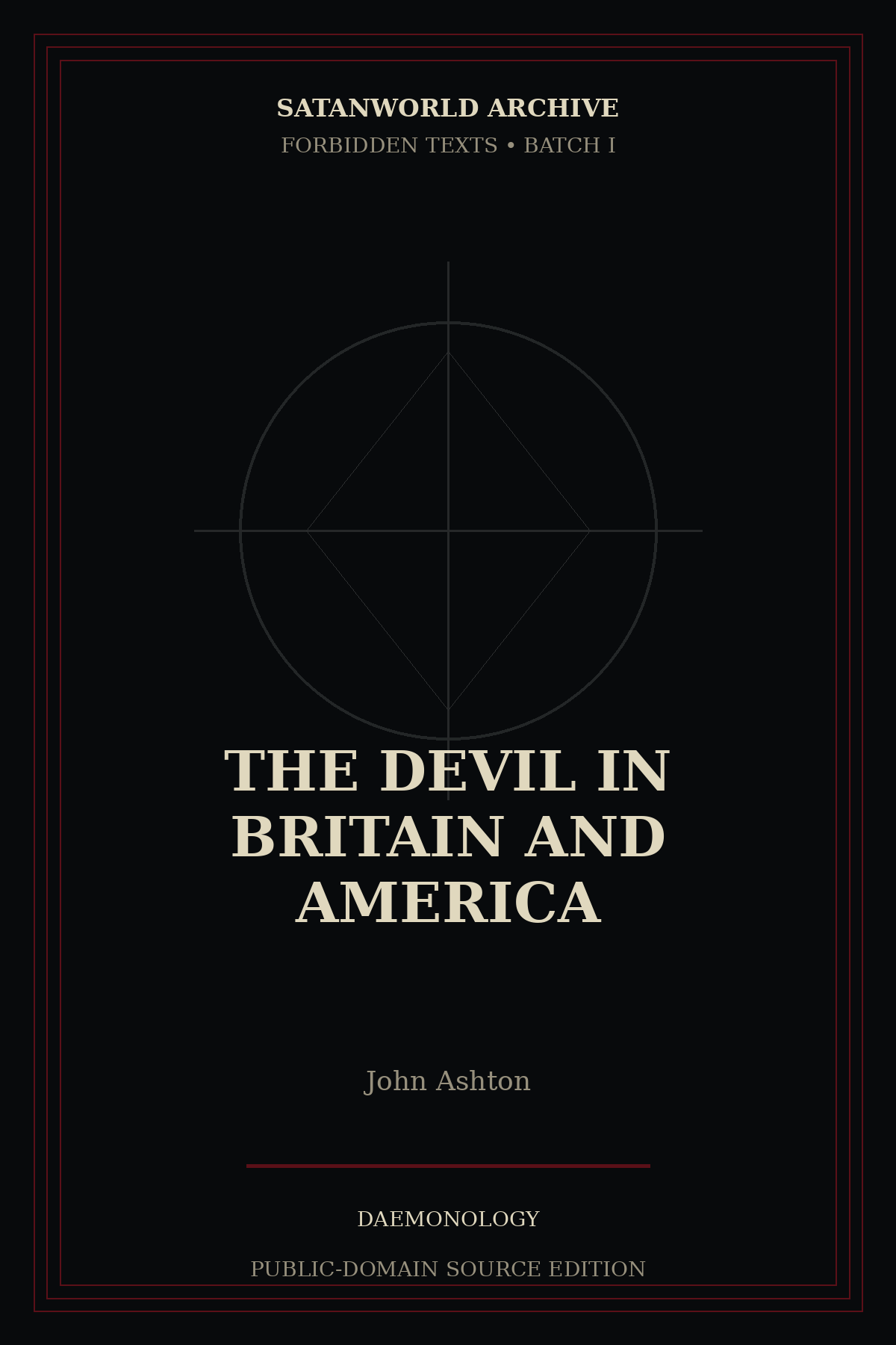 Cover of The Devil in Britain and America by John Ashton
