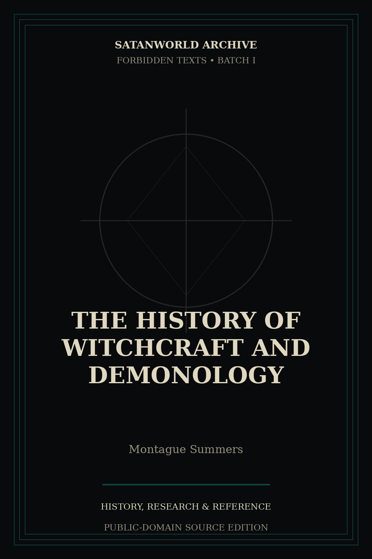 Cover of The History of Witchcraft and Demonology by Montague Summers