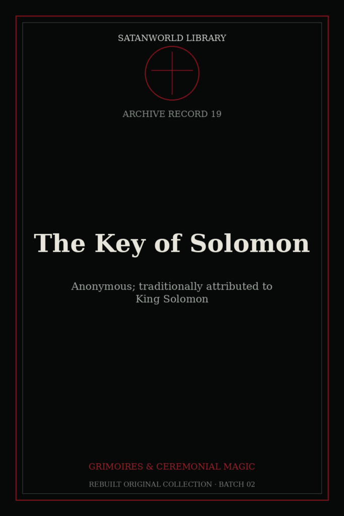 The Key of Solomon book cover