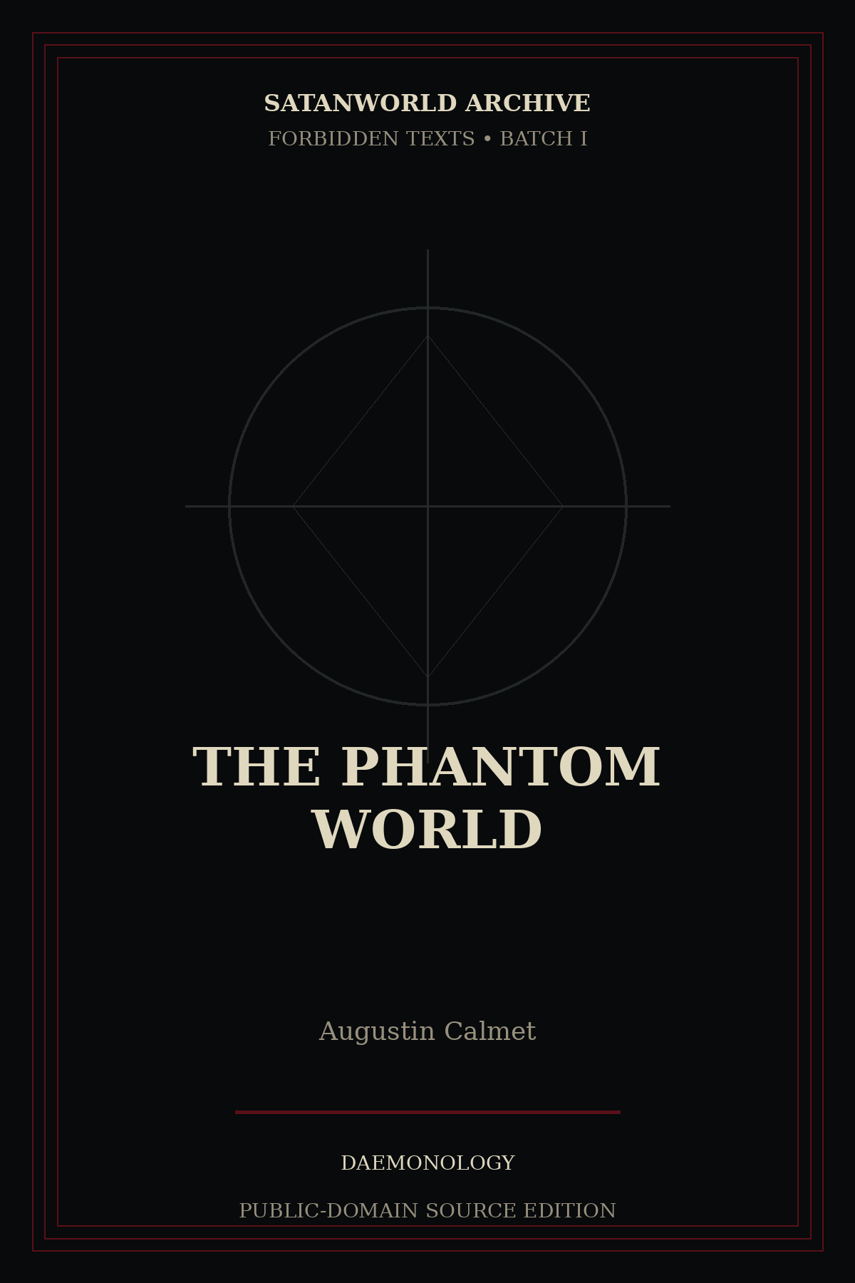 Cover of The Phantom World by Augustin Calmet