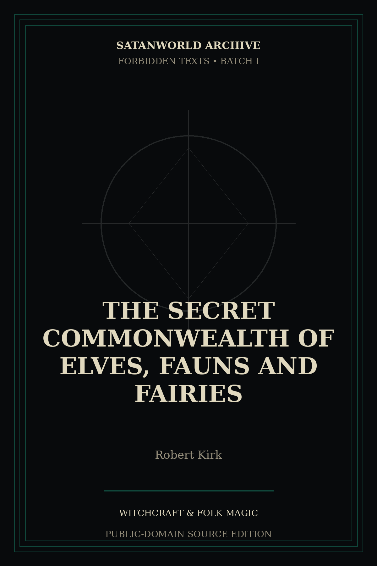 Cover of The Secret Commonwealth of Elves, Fauns and Fairies by Robert Kirk