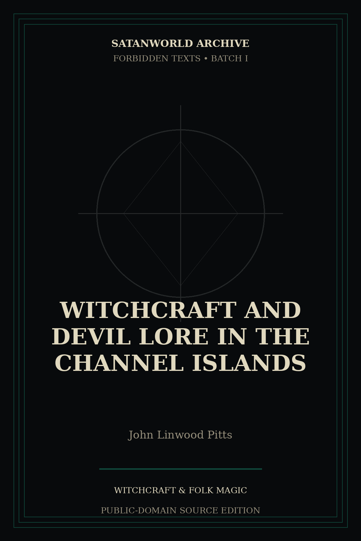 Cover of Witchcraft and Devil Lore in the Channel Islands by John Linwood Pitts