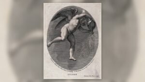 Lucifer as the morning star in a 1704 engraving by G. H. Frezza