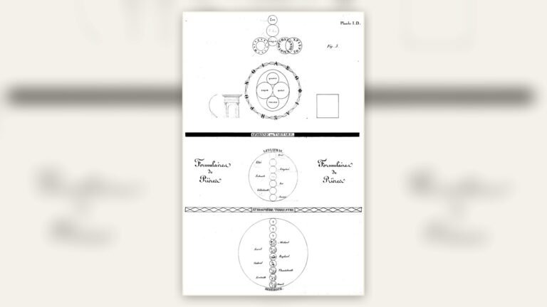 Jacques Matter diagram of an Ophite Gnostic cosmology
