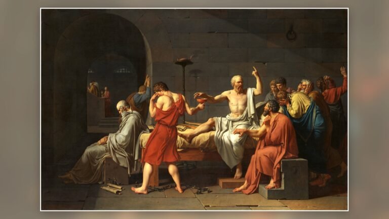 Jacques-Louis David’s 1787 painting The Death of Socrates