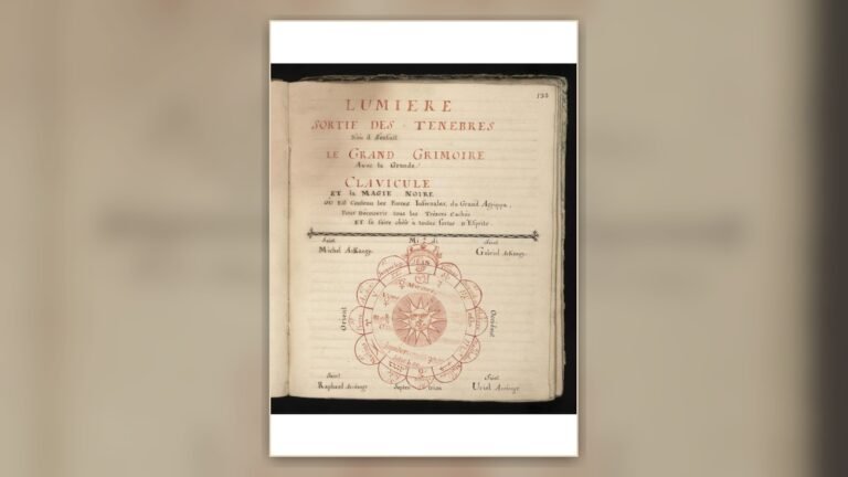 Grand Grimoire title and diagram in Wellcome MS 4666