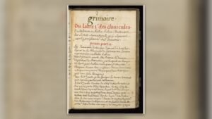 Opening of a Solomonic grimoire in Wellcome MS 983 L art Magique