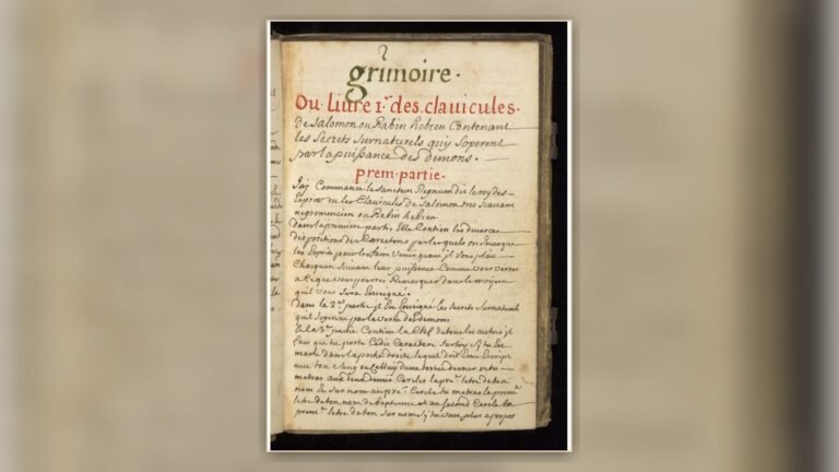 Opening of a Solomonic grimoire in Wellcome MS 983 L art Magique