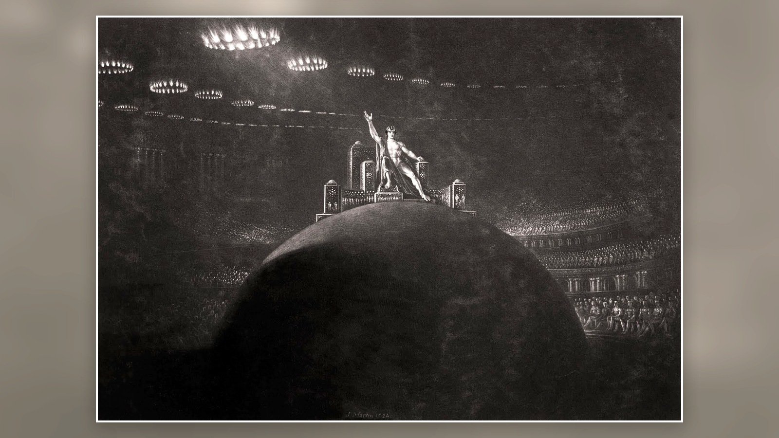 John Martin’s 1824 engraving Satan Presiding at the Infernal Council
