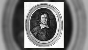Engraved portrait of Puritan minister Samuel Willard, who documented the possession of Elizabeth Knapp