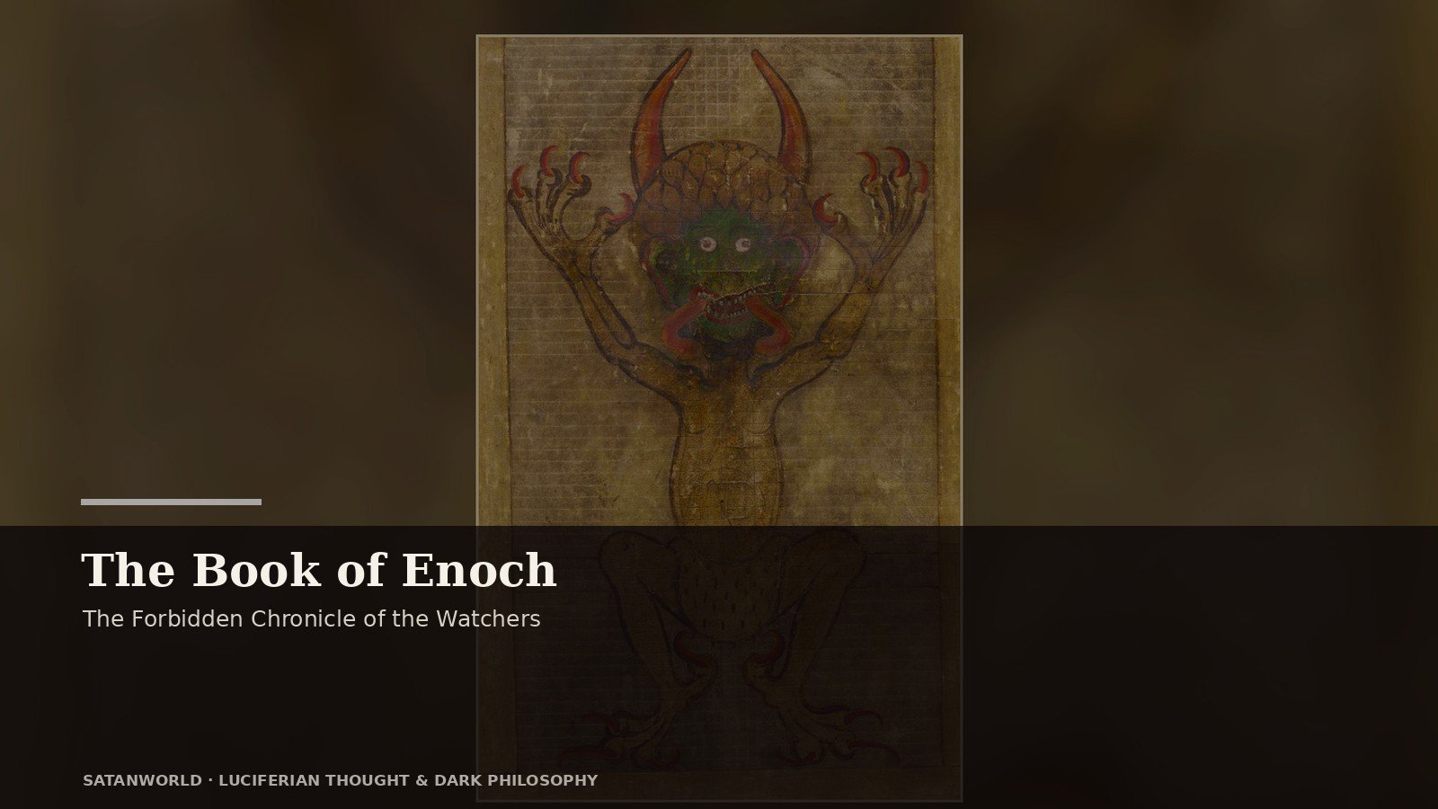 Archival manuscript imagery for The Book of Enoch, the forbidden chronicle of the watchers
