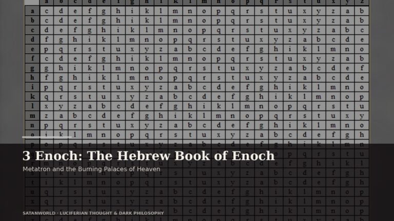 Archival manuscript imagery for 3 Enoch: The Hebrew Book of Enoch, metatron and the burning palaces of heaven