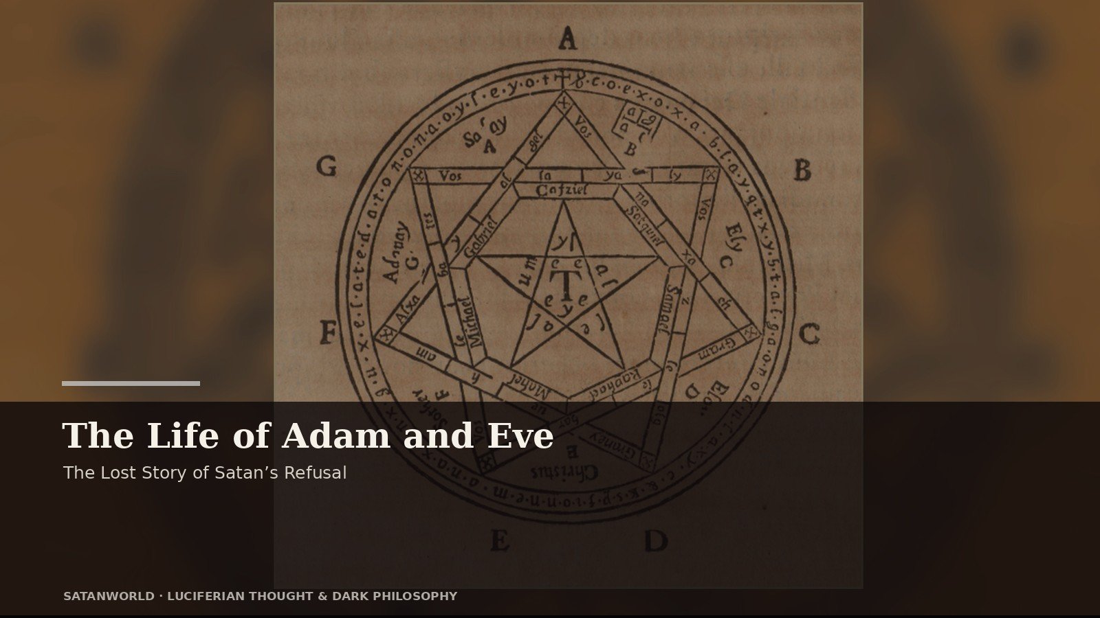 Archival manuscript imagery for The Life of Adam and Eve, the lost story of satan’s refusal