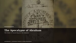 Archival manuscript imagery for The Apocalypse of Abraham, the vision of azazel beyond the heavens