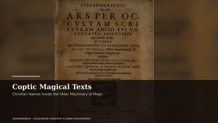 Archival manuscript imagery for Coptic Magical Texts, christian names inside the older machinery of magic