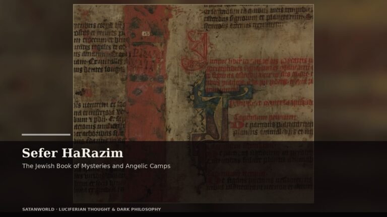 Archival manuscript imagery for Sefer HaRazim, the jewish book of mysteries and angelic camps
