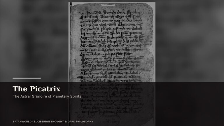 Archival manuscript imagery for The Picatrix, the astral grimoire of planetary spirits
