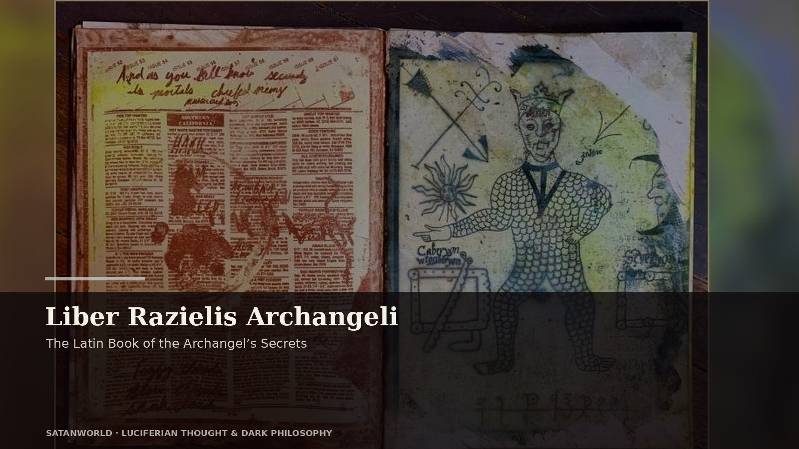 Archival manuscript imagery for Liber Razielis Archangeli, the latin book of the archangel’s secrets