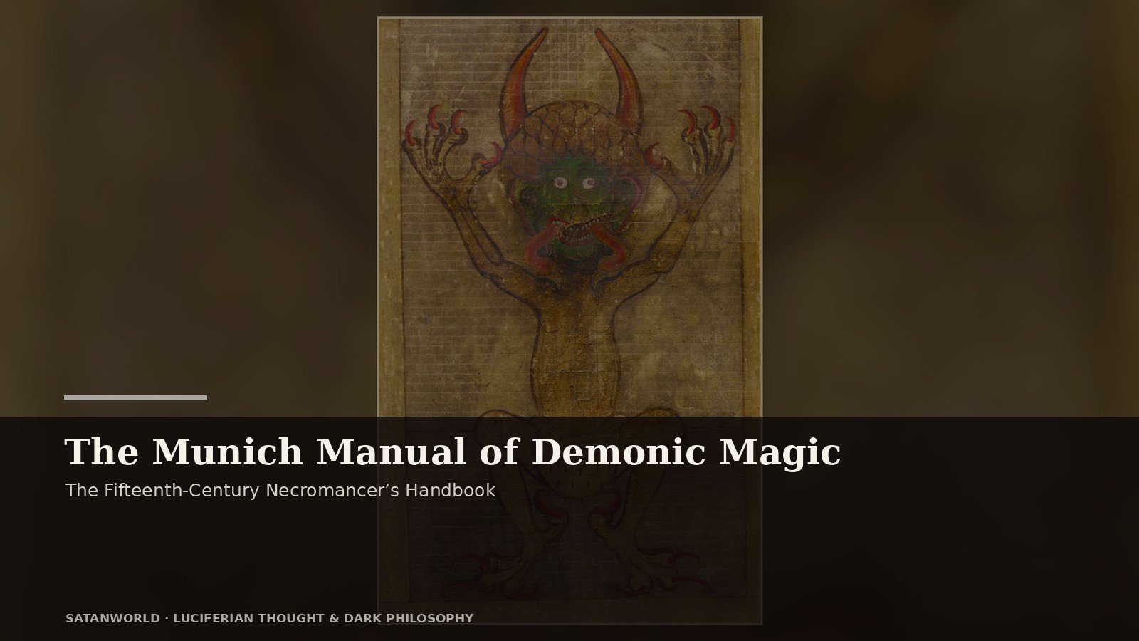 Archival manuscript imagery for The Munich Manual of Demonic Magic, the fifteenth-century necromancer’s handbook