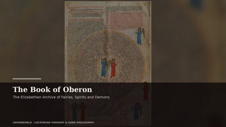 Archival manuscript imagery for The Book of Oberon, the elizabethan archive of fairies, spirits and demons