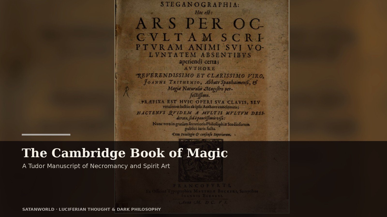 Archival manuscript imagery for The Cambridge Book of Magic, a tudor manuscript of necromancy and spirit art