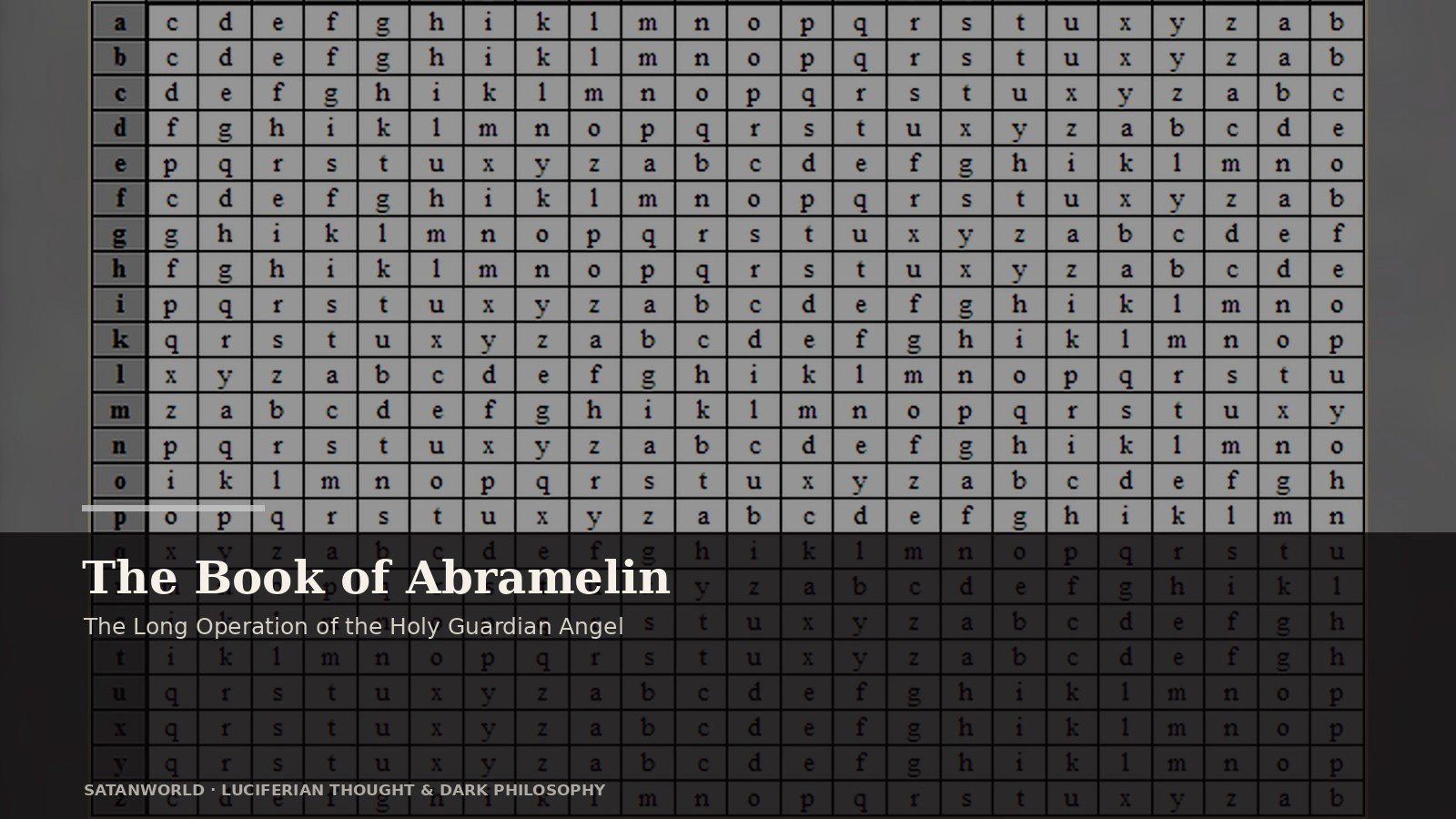 Archival manuscript imagery for The Book of Abramelin, the long operation of the holy guardian angel