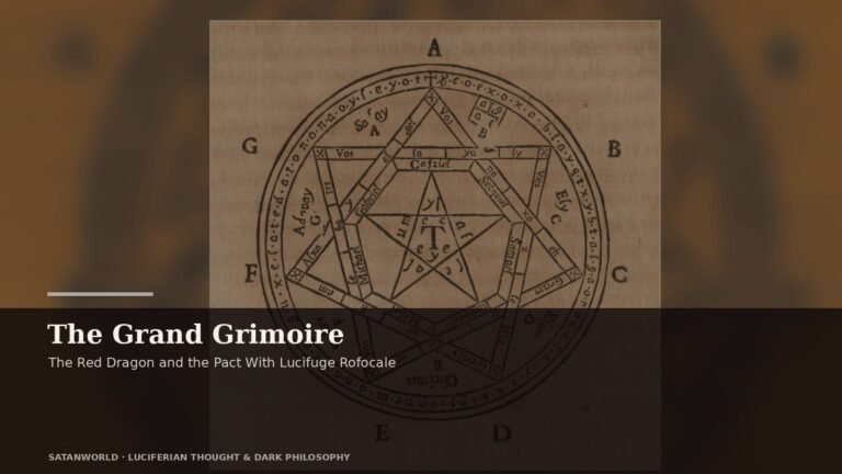 Archival manuscript imagery for The Grand Grimoire, the red dragon and the pact with lucifuge rofocale
