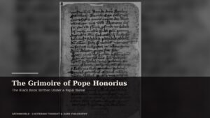 Archival manuscript imagery for The Grimoire of Pope Honorius, the black book written under a papal name