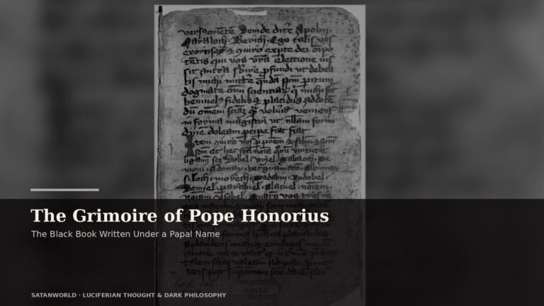 Archival manuscript imagery for The Grimoire of Pope Honorius, the black book written under a papal name