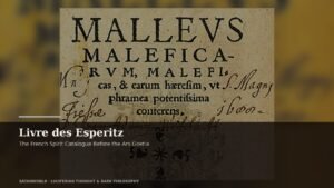 Archival manuscript imagery for Livre des Esperitz, the french spirit catalogue before the ars goetia